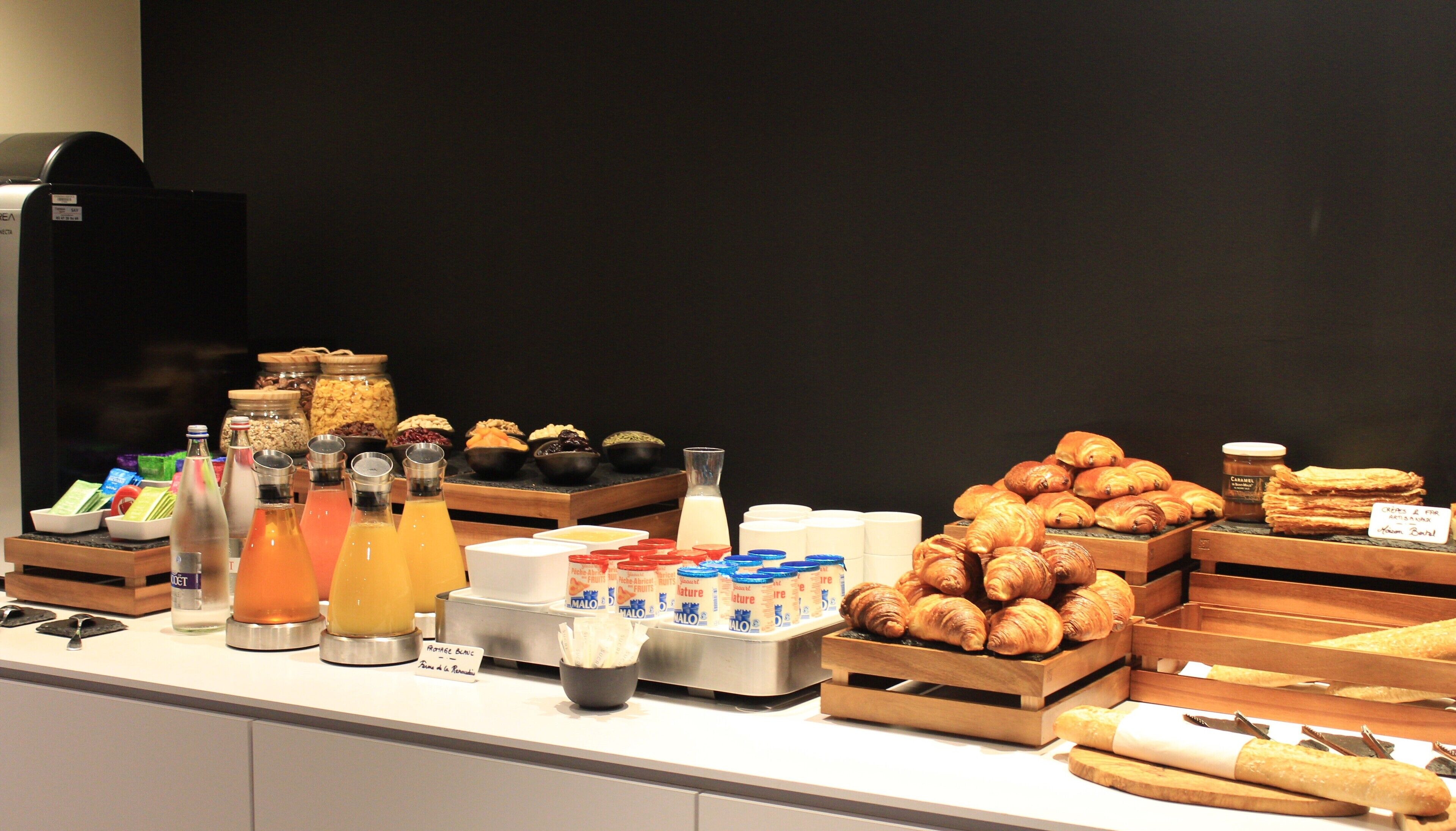 daily buffet breakfast (eur 15 per person)