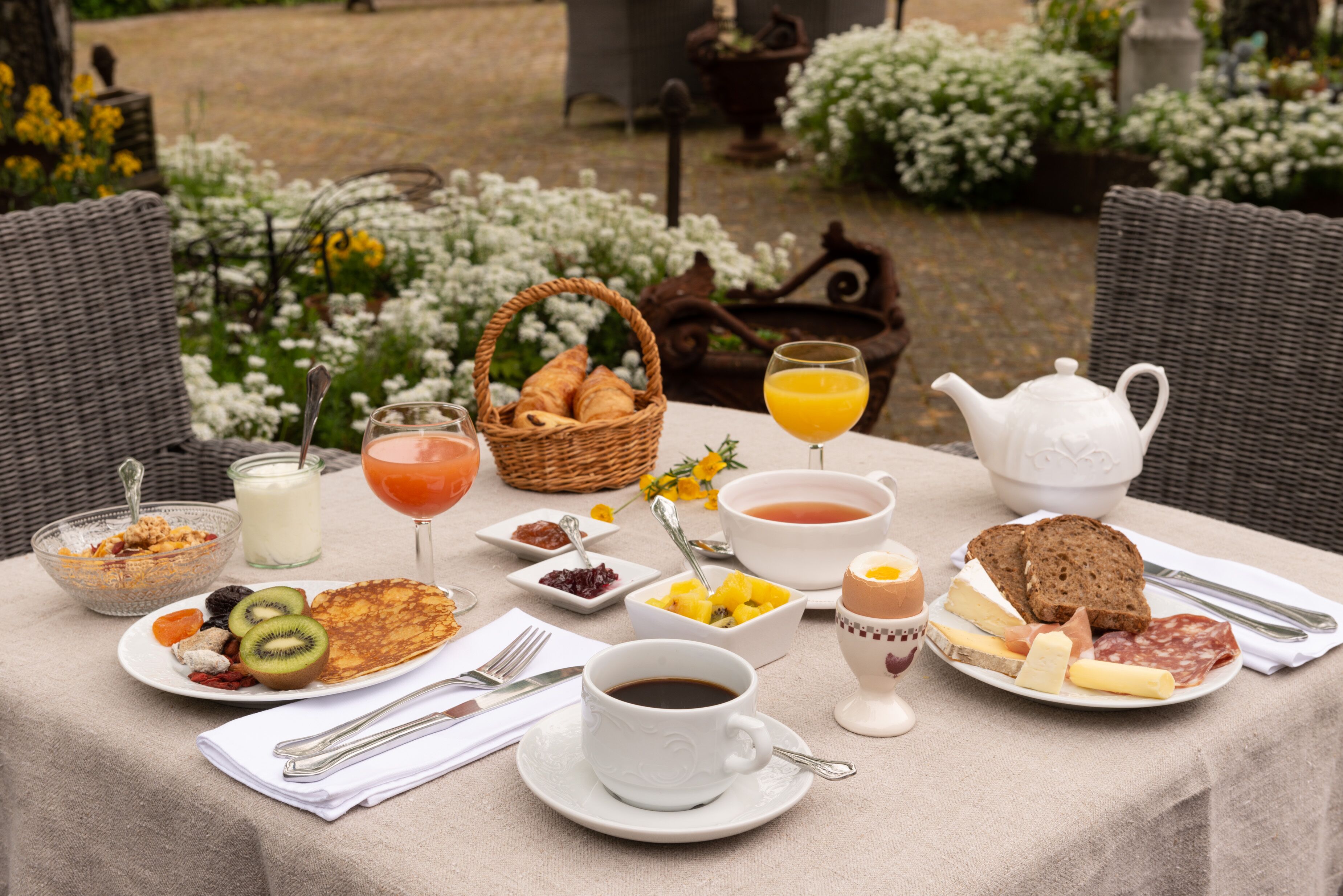 daily buffet breakfast (eur 18 per person)