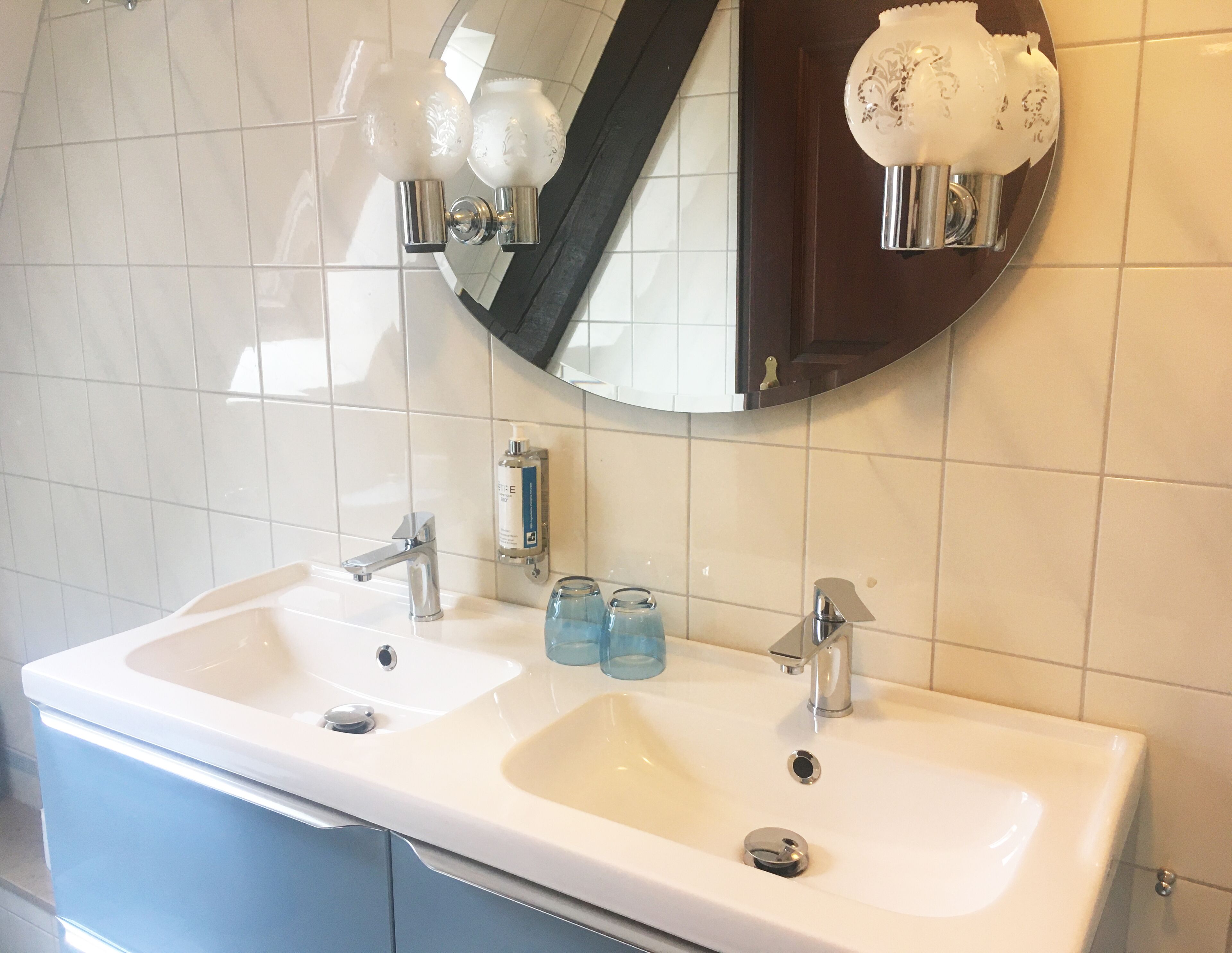 free toiletries, hair dryer, slippers, bidet