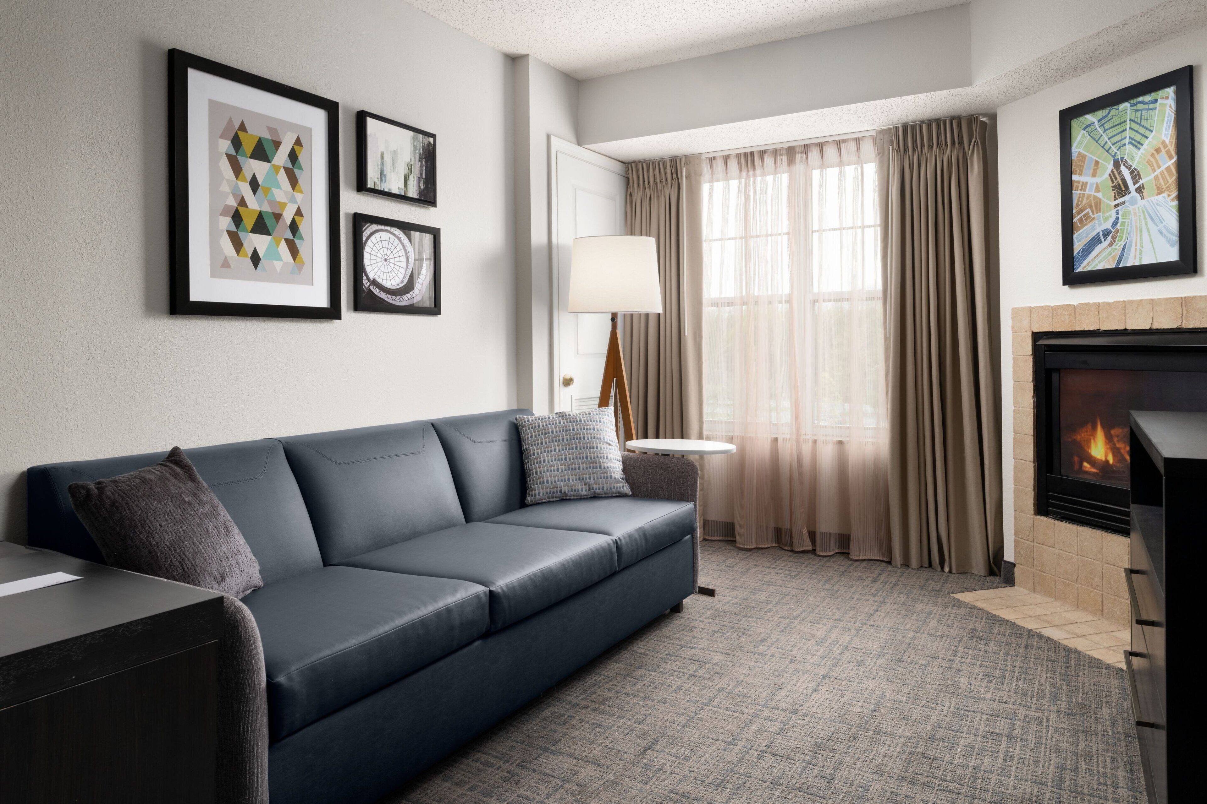 two bedroom suite | living area | 55-inch lcd tv with cable channels, tv