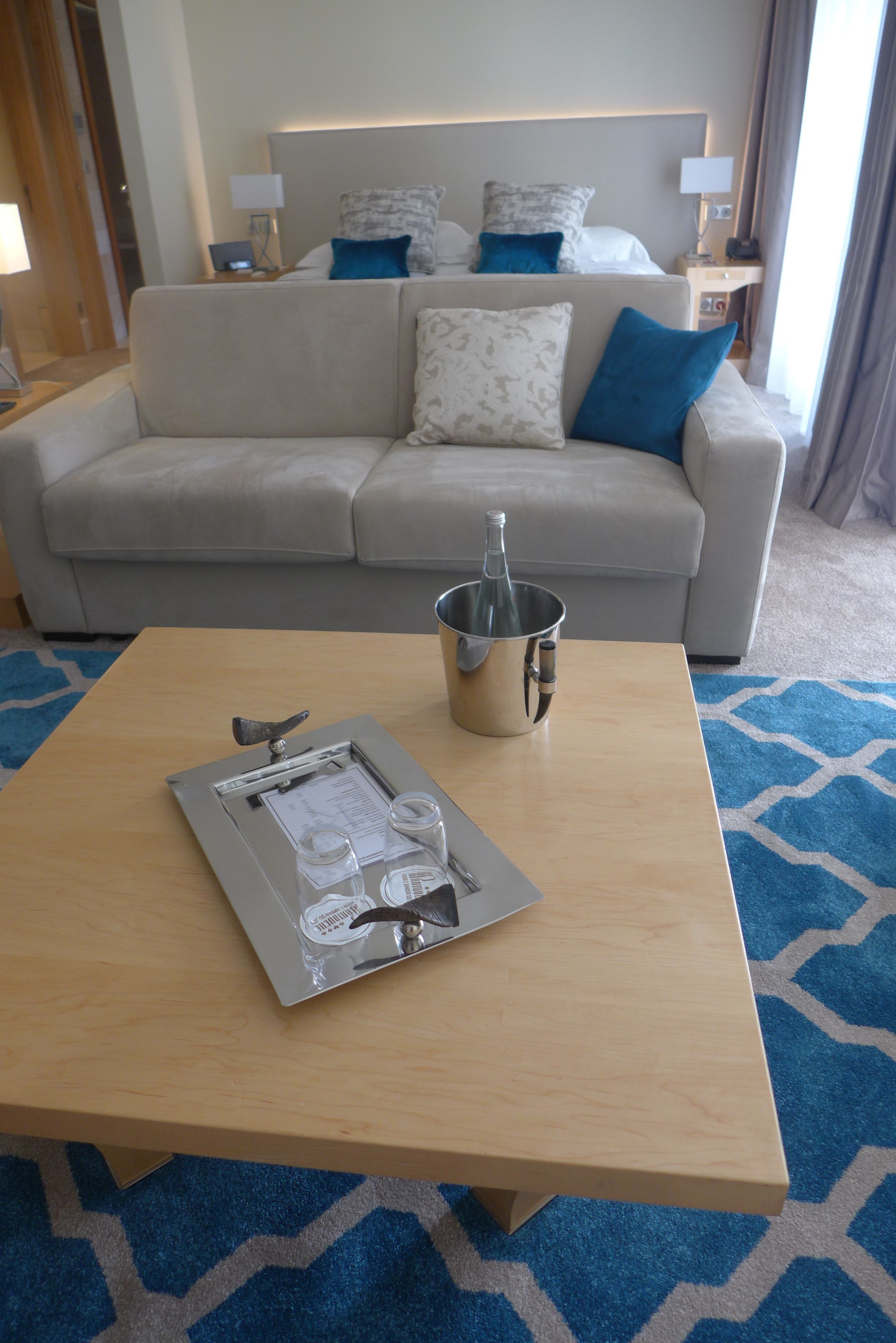 junior suite | living room | 55-inch tv with satellite channels