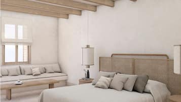 Villa, 4 Bedrooms, Sea View (Emelisse) | Premium bedding, minibar, in-room safe, desk