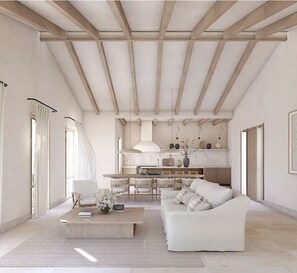 Villa Signature, 3 chambres, vue mer | Coin séjour