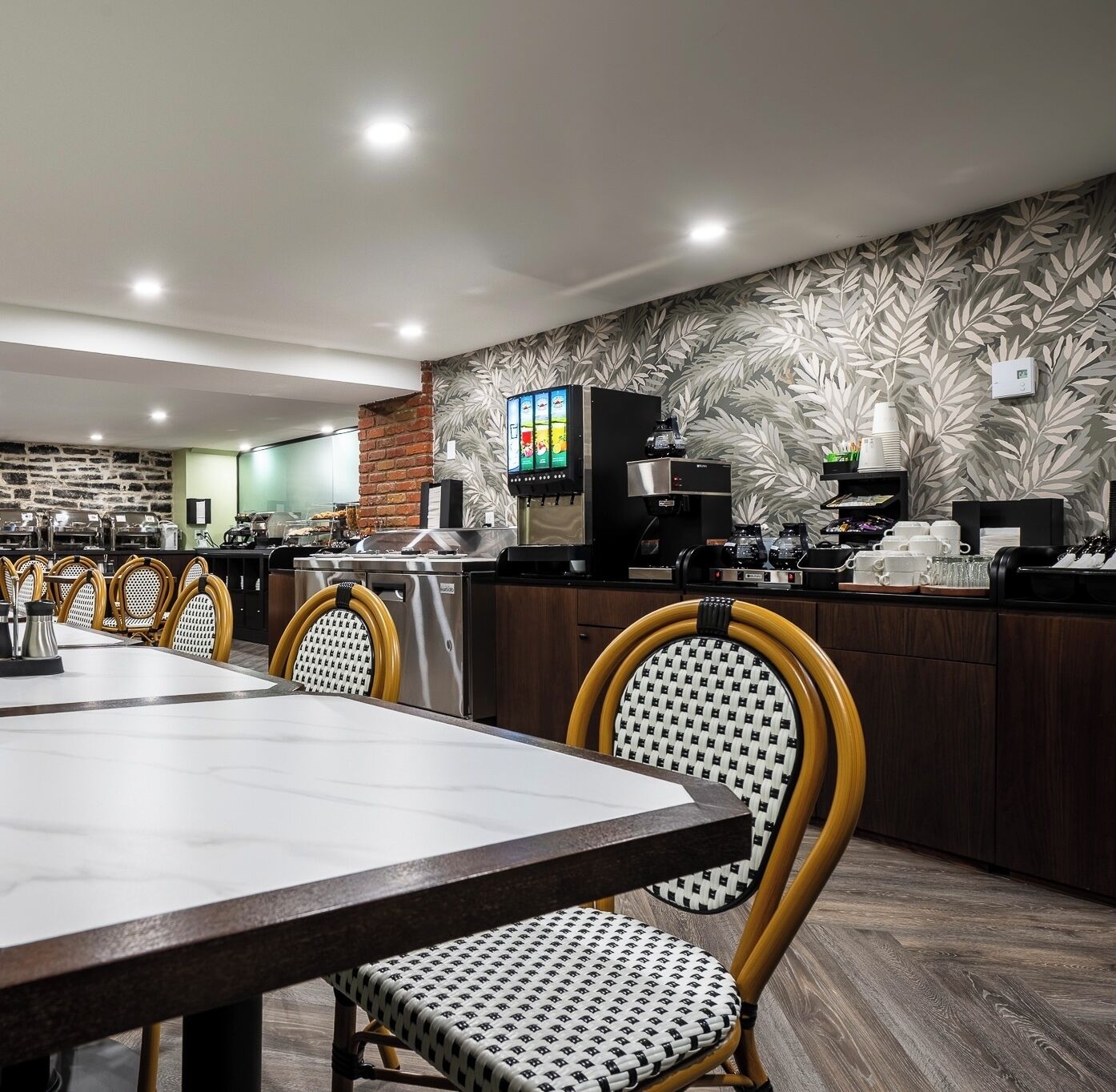 Free daily buffet breakfast