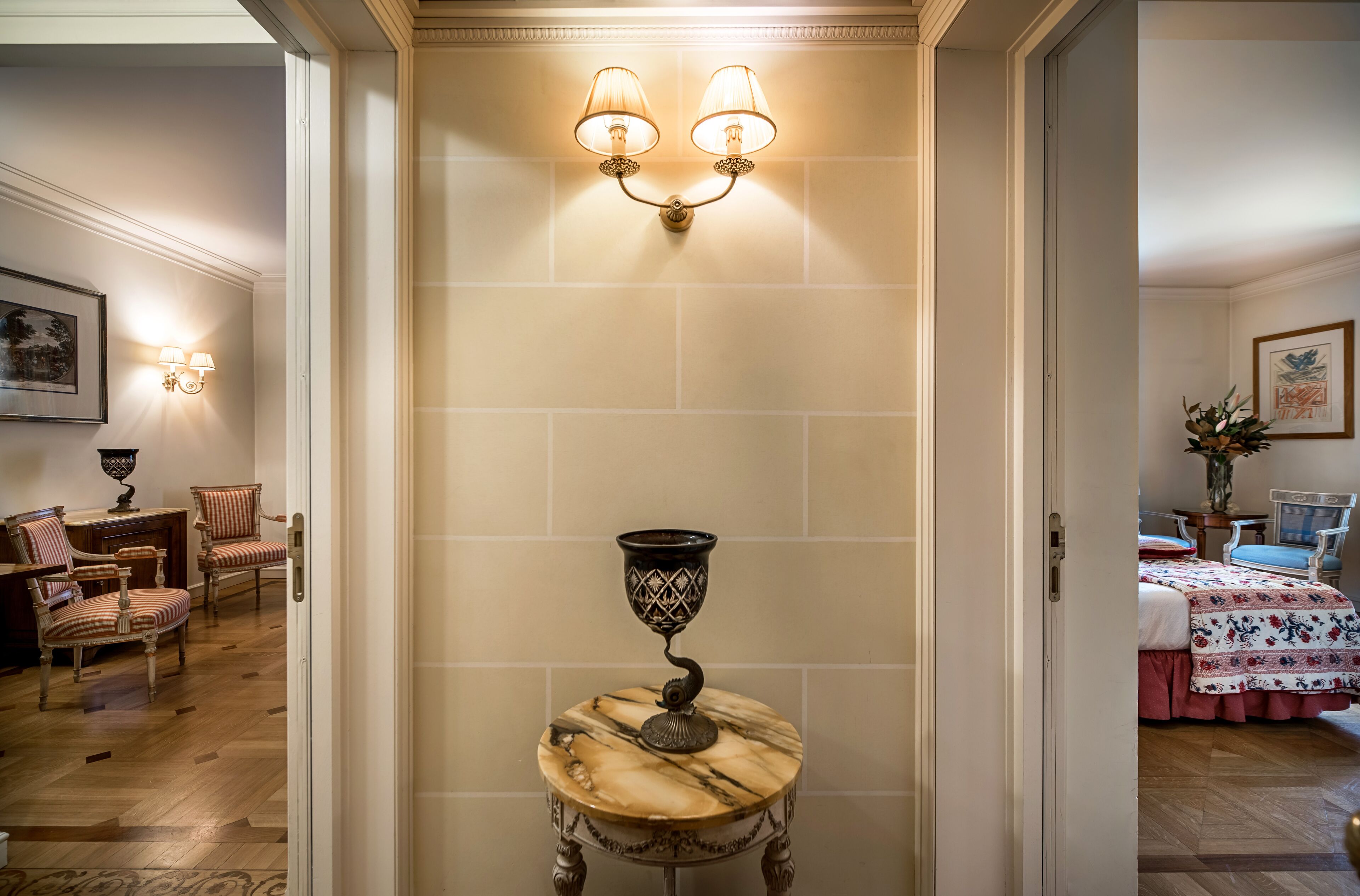 family quadruple room (in barchessa) | 1 bedroom, down duvets, minibar, desk