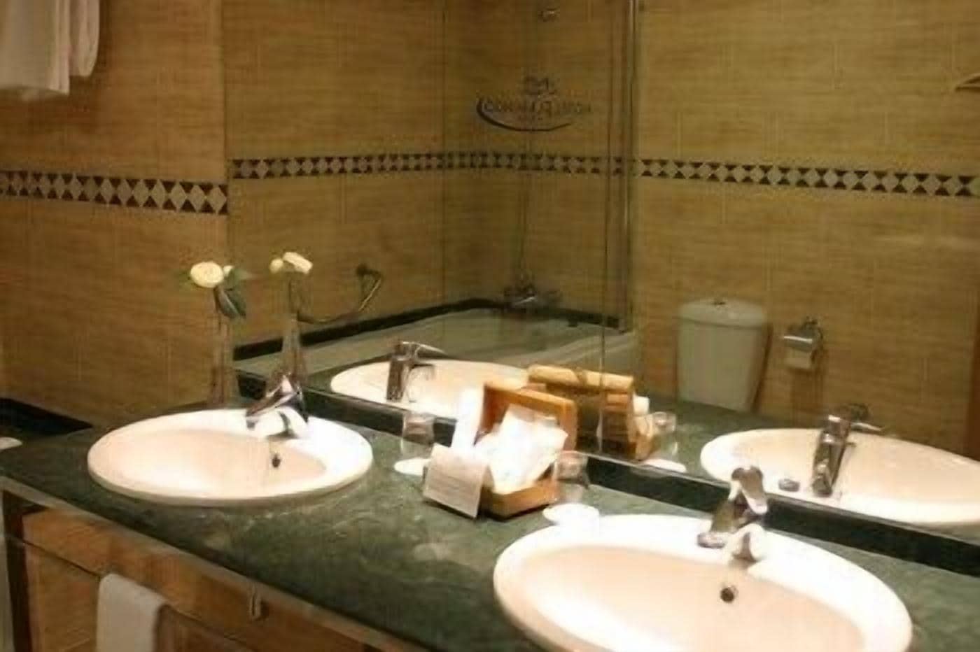 combined shower/bathtub, free toiletries, hair dryer, bidet