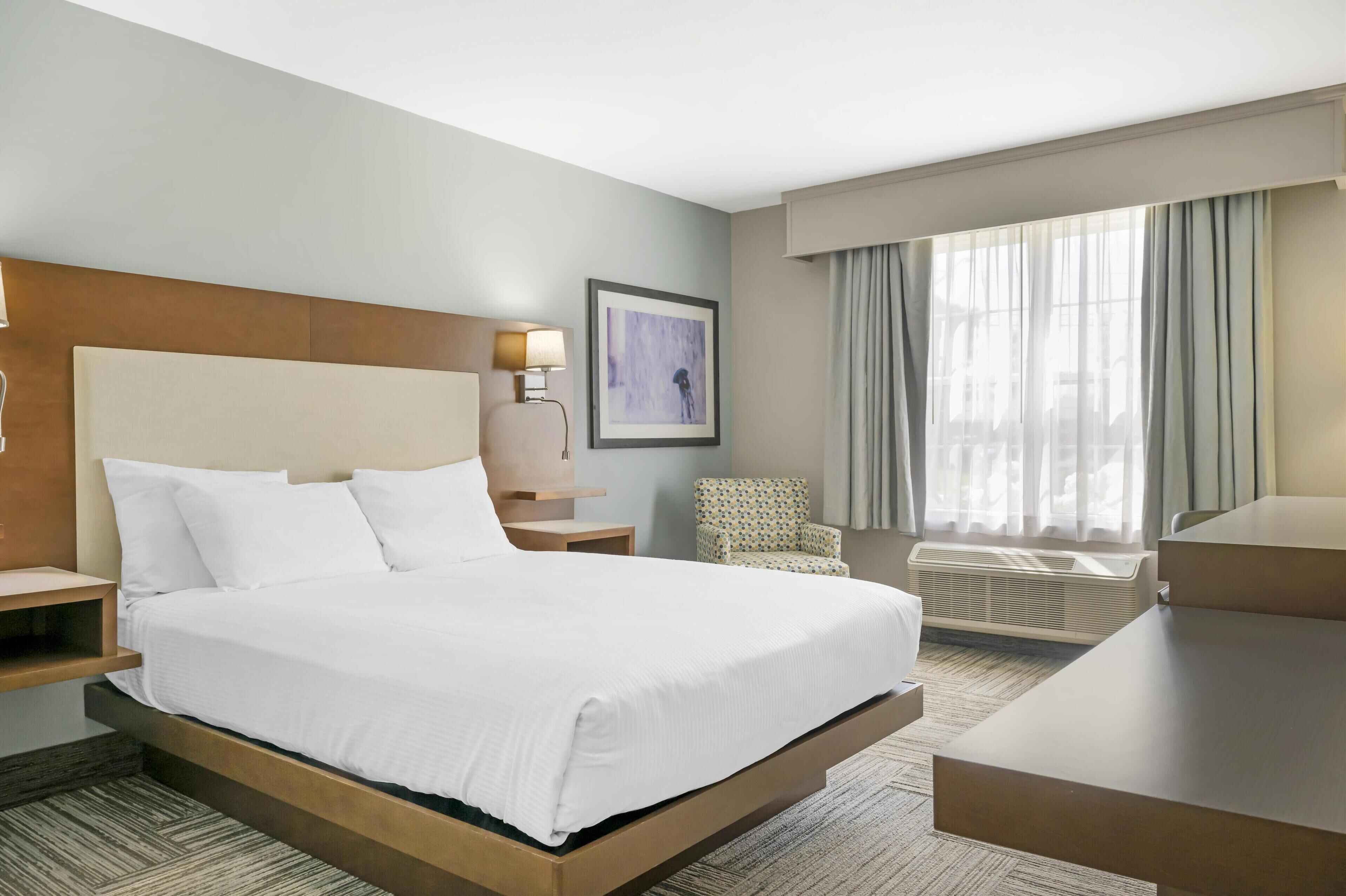 standard room, 1 queen bed, non smoking, refrigerator | premium bedding, pillow-top beds, in-room safe, laptop workspace