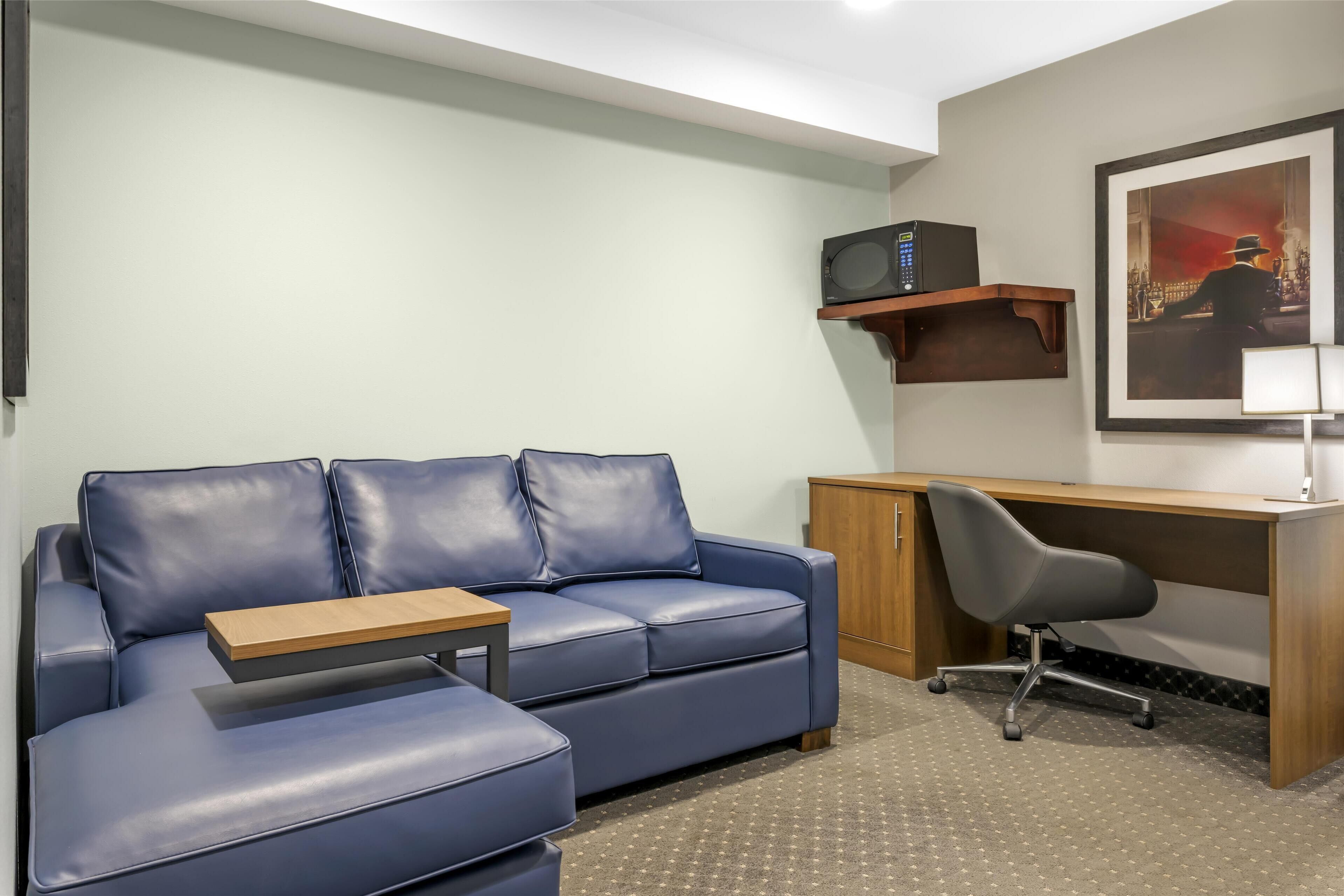 junior suite, 1 queen bed, non smoking, refrigerator & microwave (with sofabed) | premium bedding, pillow-top beds, in-room safe, laptop workspace