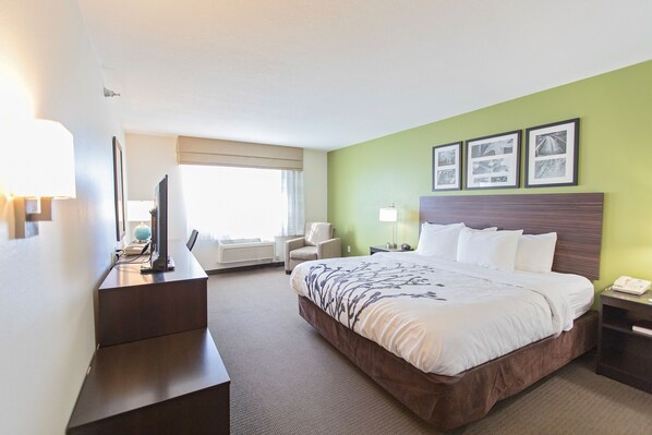 Habitación estándar, 1 cama King size, para no fumadores | Caja de seguridad en la habitación, escritorio y cortinas blackout 