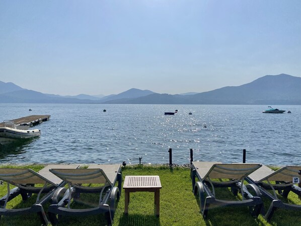 Private beach, sun loungers, beach umbrellas, beach bar