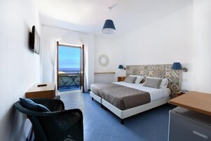 Deluxe Double or Twin Room, Terrace, Sea View | Minibar, in-room safe, desk, free WiFi