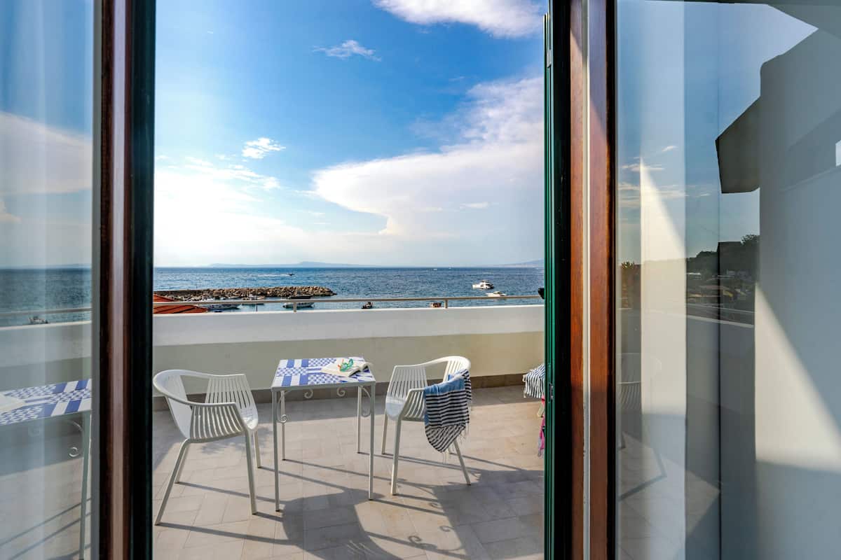 Chambre Deluxe Double ou avec lits jumeaux, terrasse, vue mer