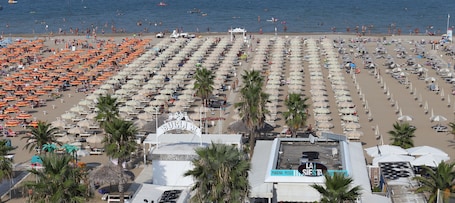 On the beach. Hotel Du Soleil