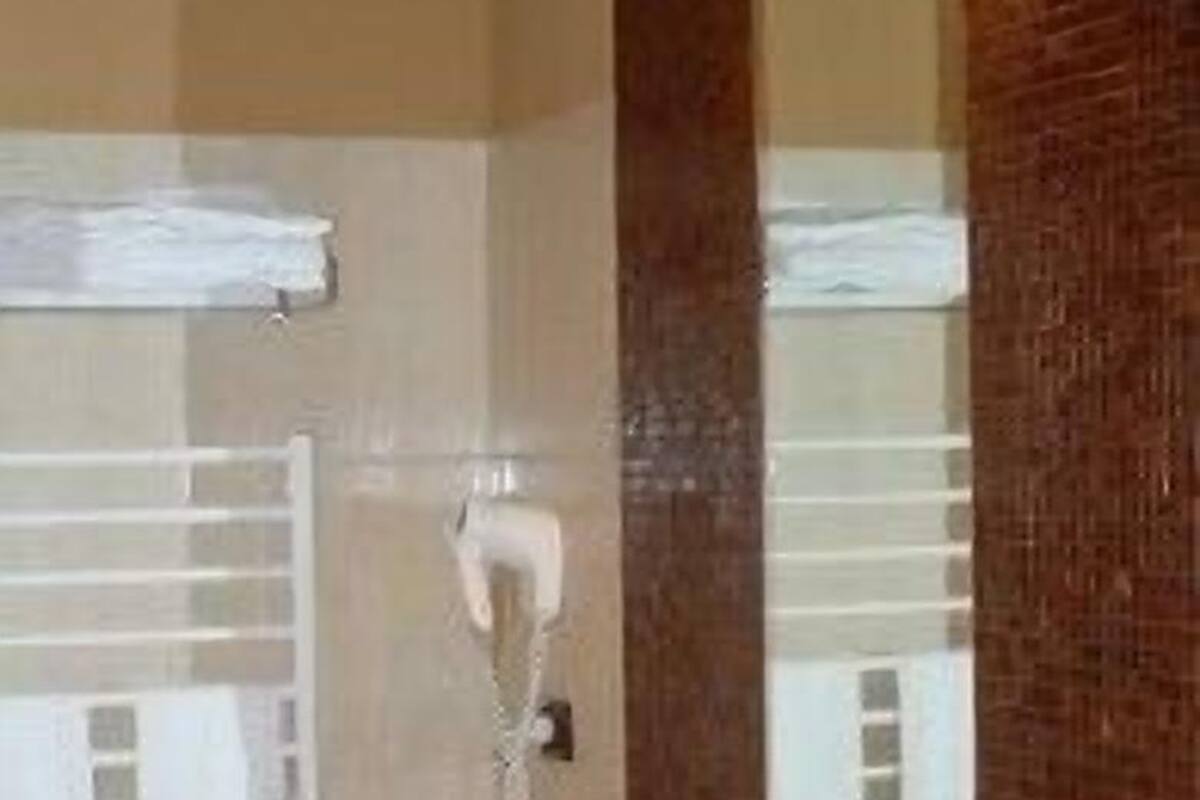 standard room | bathroom | shower, free toiletries, hair dryer