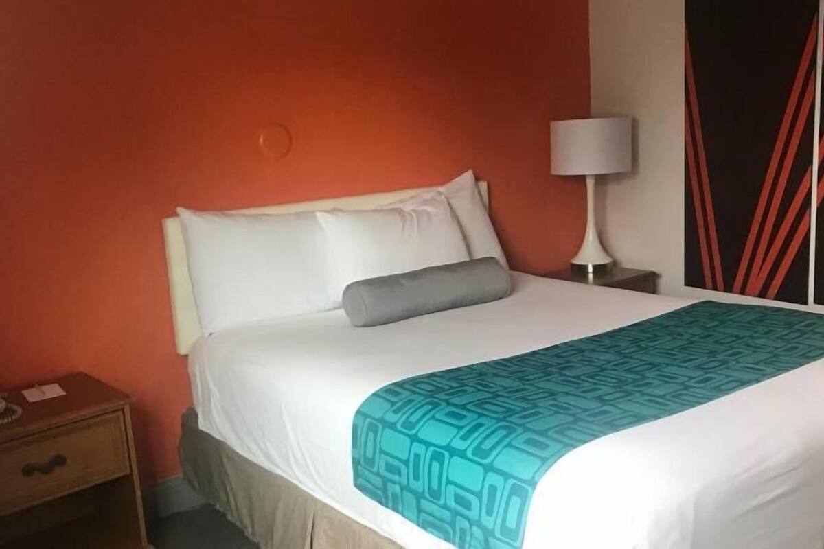 Premium bedding, desk, iron/ironing board, free cribs/infant beds