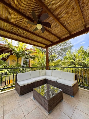Apartamento superior | Terraço/pátio