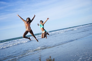 On the beach