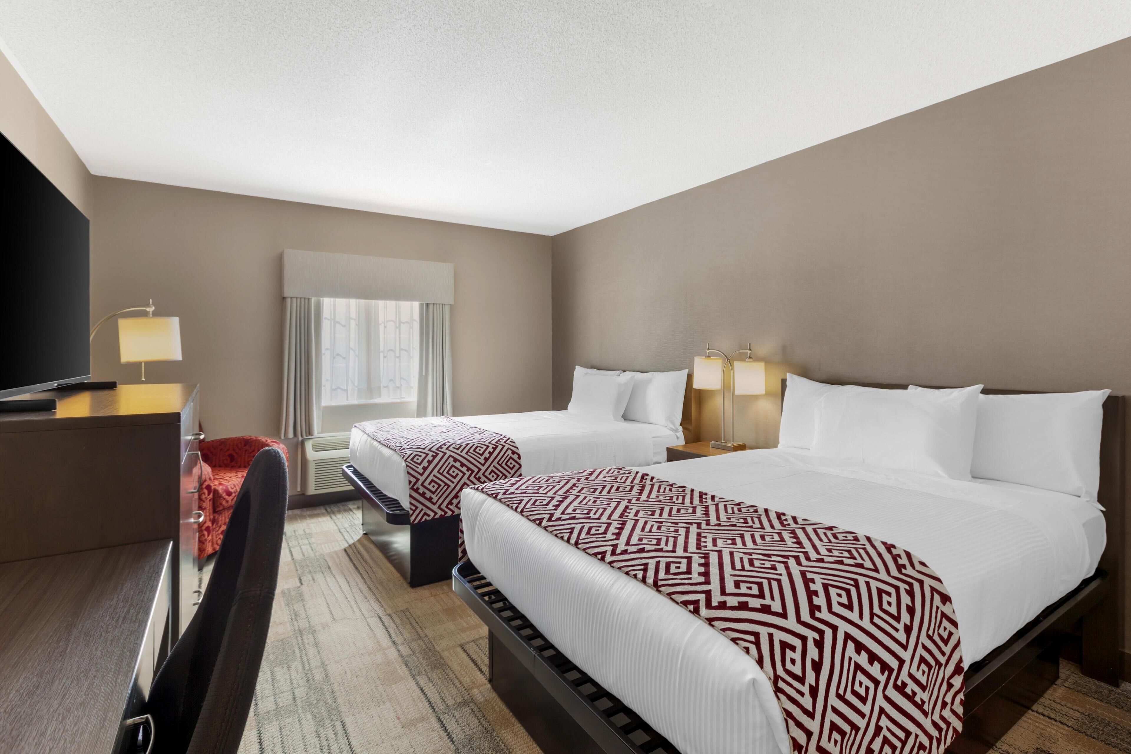 Standard Room, 2 Double Beds, Non Smoking | Premium bedding, pillowtop beds, in-room safe, blackout drapes