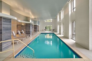 Indoor pool, open 7:00 AM to 10:00 PM, sun loungers