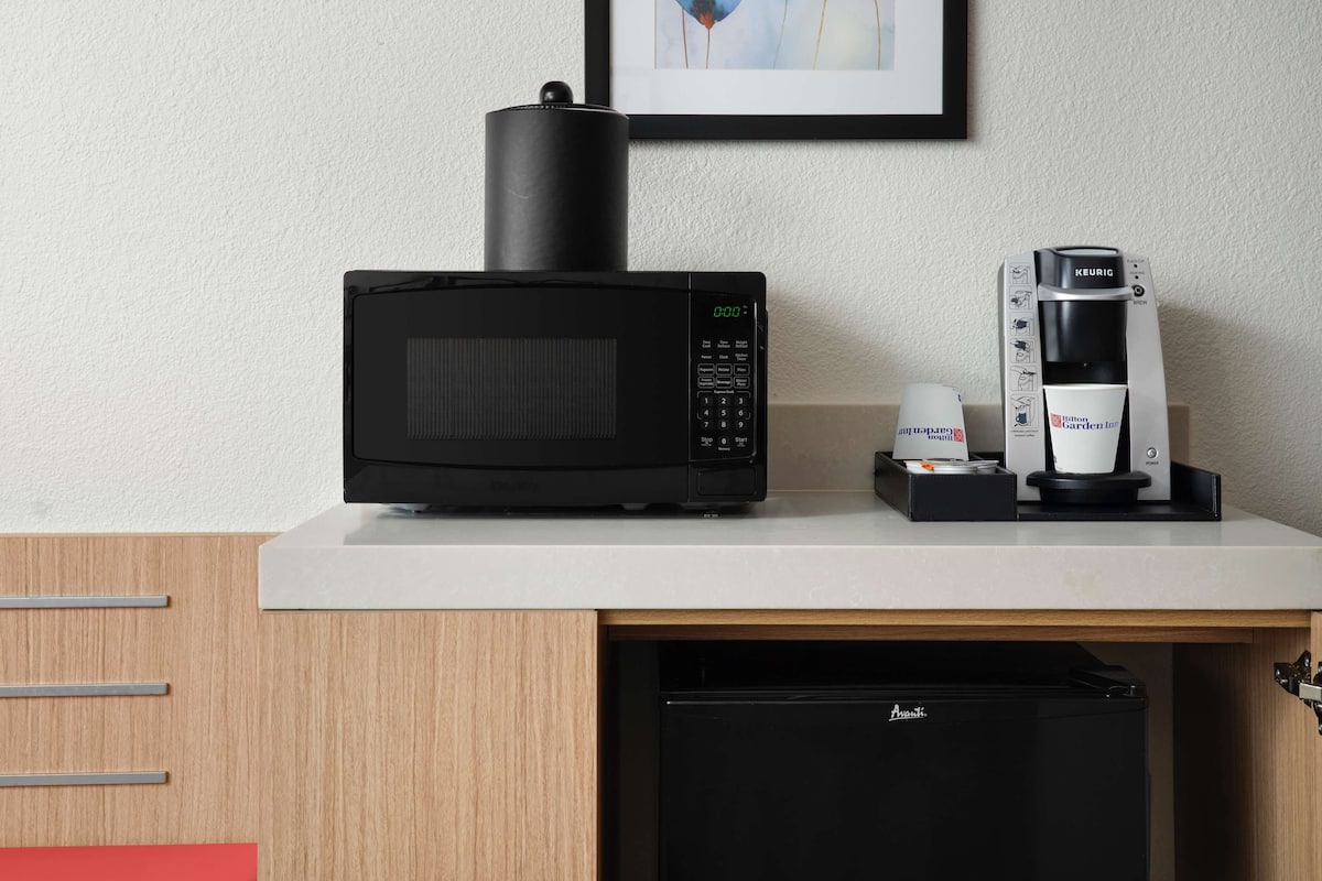 premium bedding, desk, blackout curtains, iron/ironing board