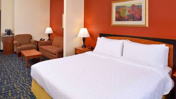 1 bedroom, premium bedding, pillowtop beds, individually decorated