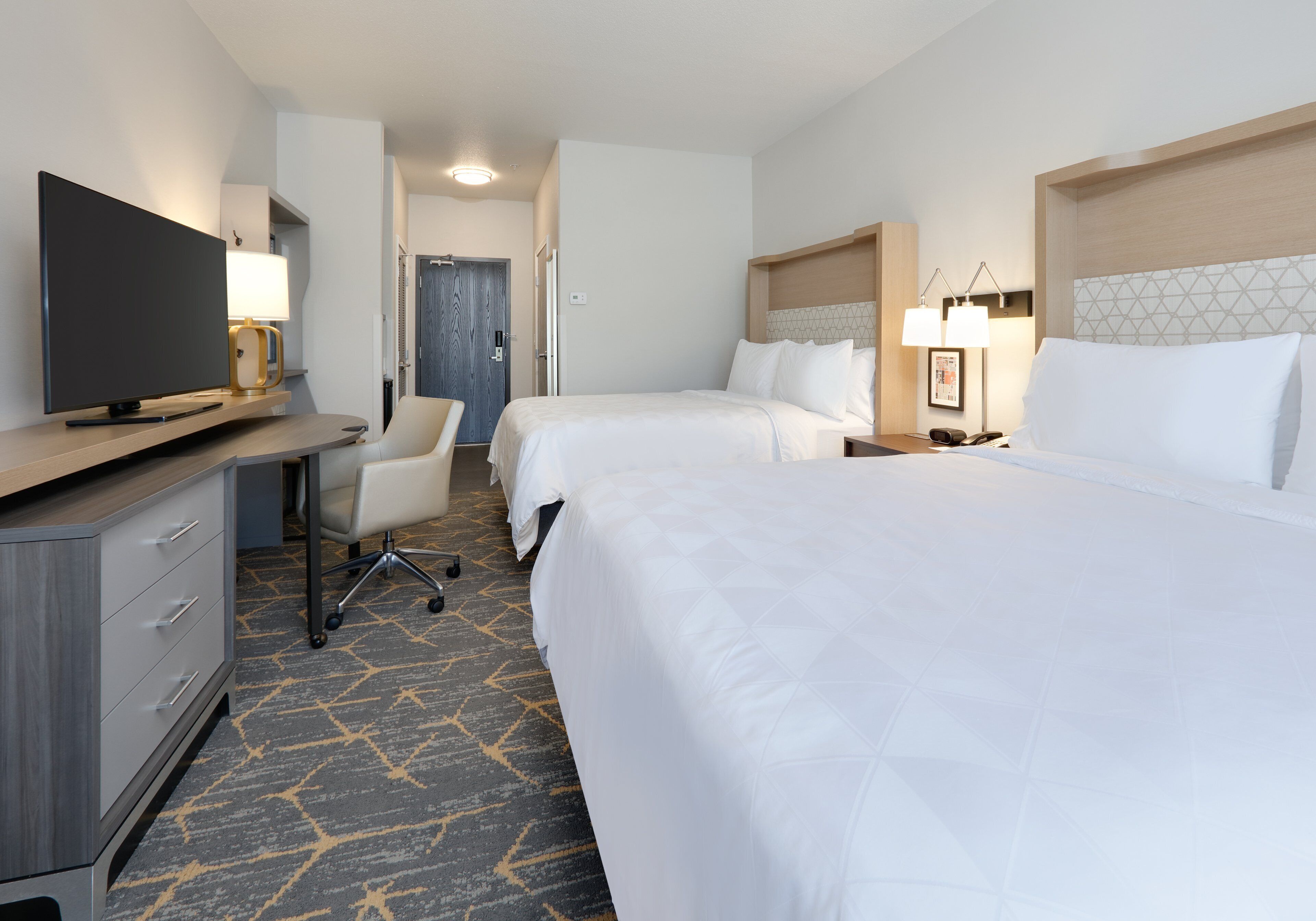 standard room, 2 queen beds | desk, laptop workspace, blackout curtains, iron/ironing board