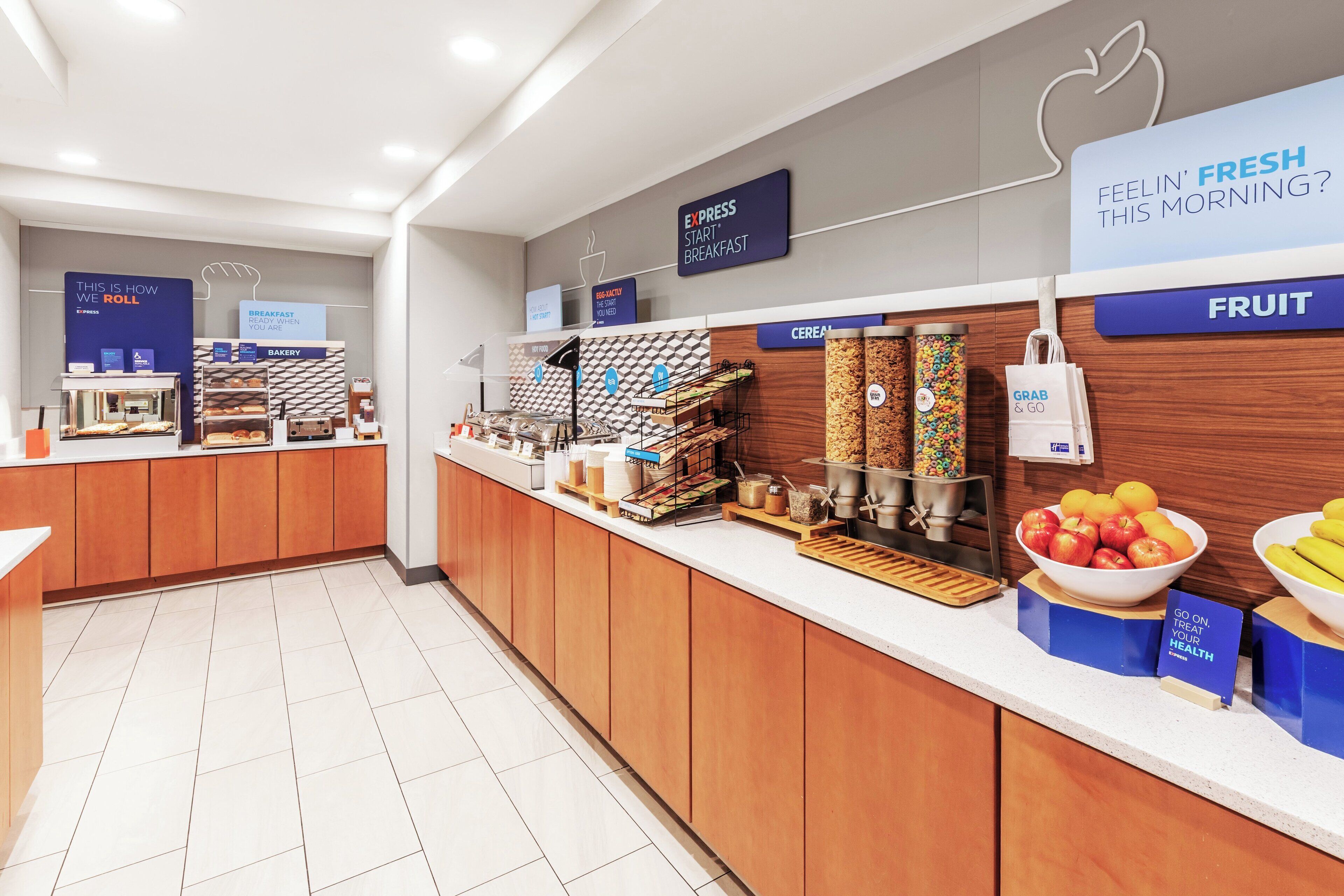 Free daily buffet breakfast