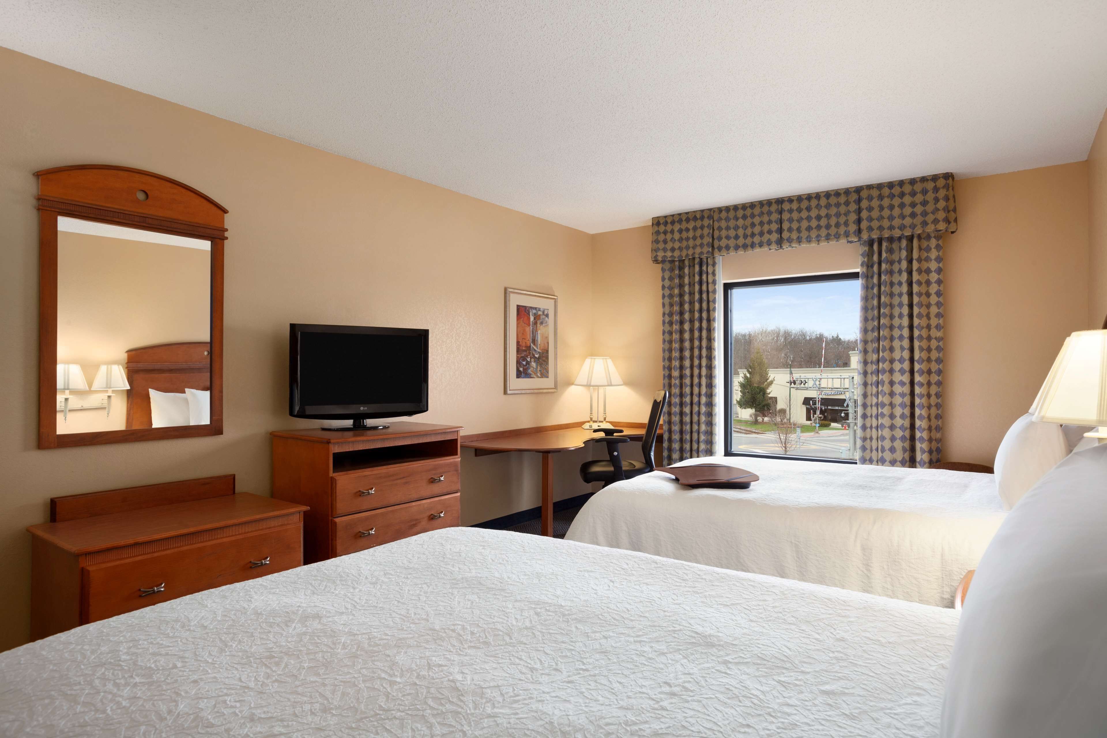 in-room safe, desk, blackout curtains, iron/ironing board