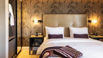 Executive Double Room | Premium bedding, minibar, in-room safe, individually decorated
