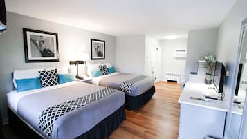 Room, 2 Double Beds, Smoking | Desk, iron/ironing board, free WiFi, bed sheets