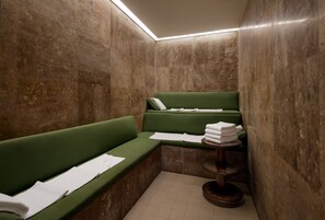 Salas de tratamientos para parejas, sauna, baño turco 