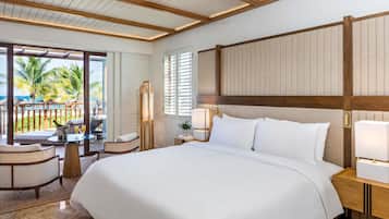 Egyptian cotton sheets, premium bedding, down duvets, pillow-top beds