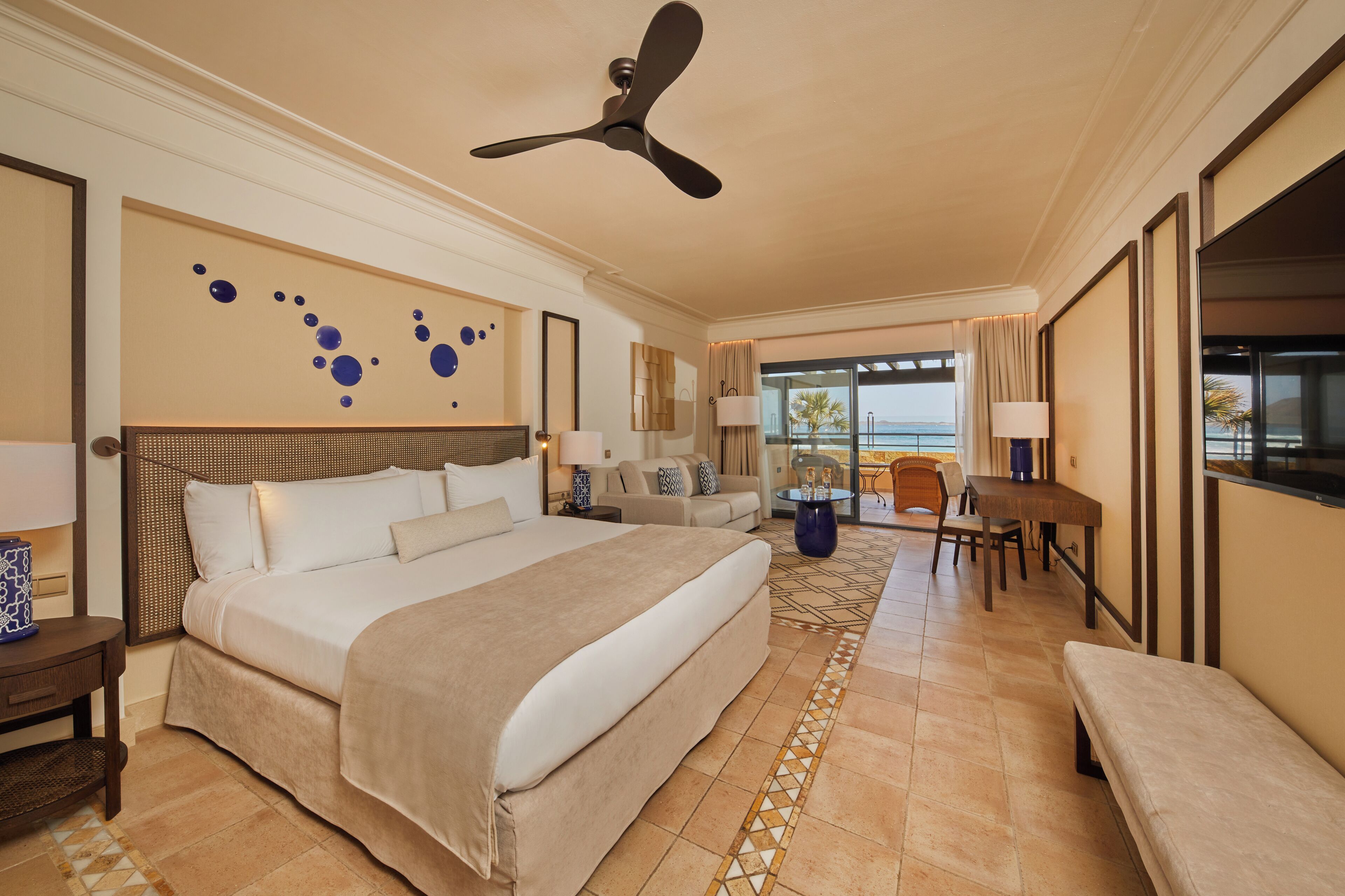 Premium bedding, minibar, in-room safe, desk