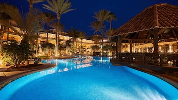 Indoor pool, 2 outdoor pools, open 10:00 AM to 6:00 PM, pool umbrellas