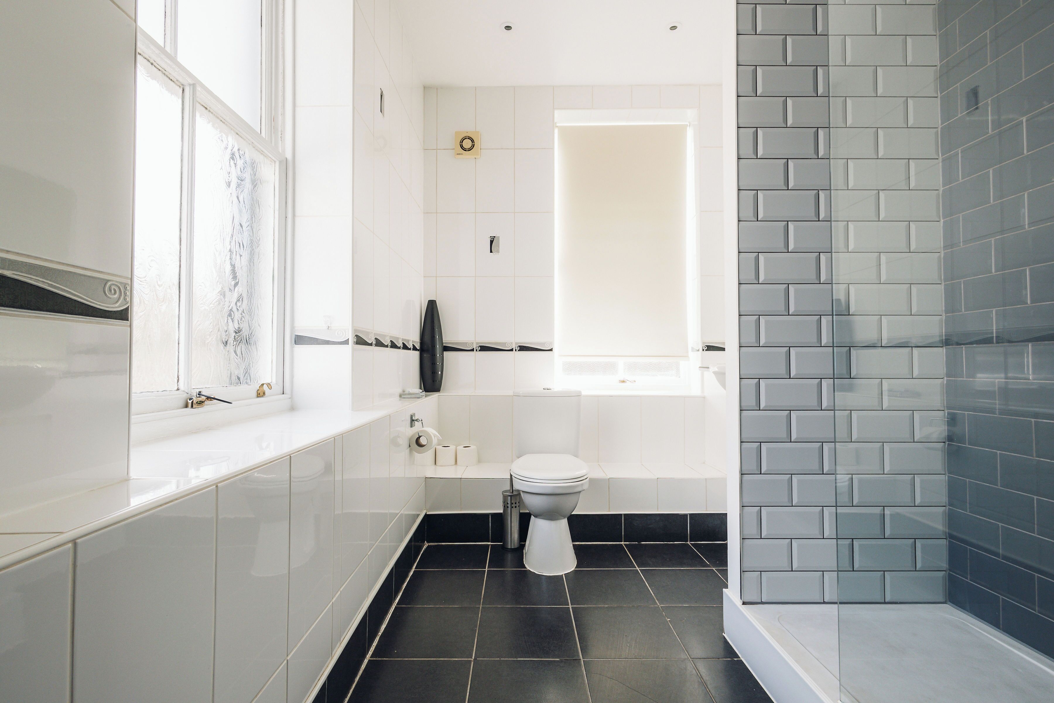 double room | bathroom | shower, hair dryer, towels