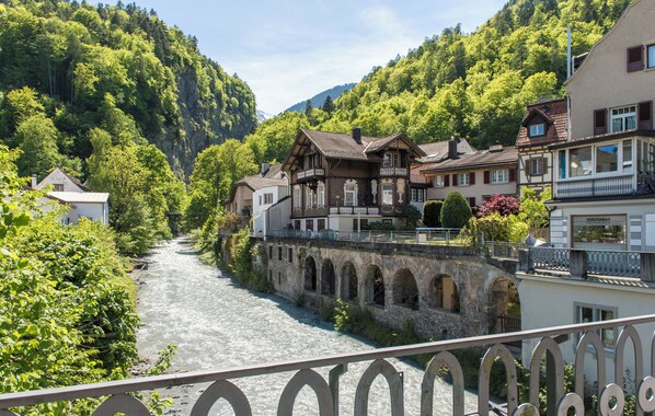 숙박 시설에서 보는 주변 전망