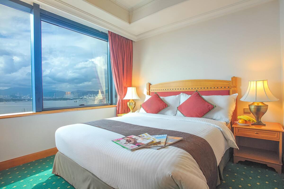 Ropa de cama de alta calidad y minibar