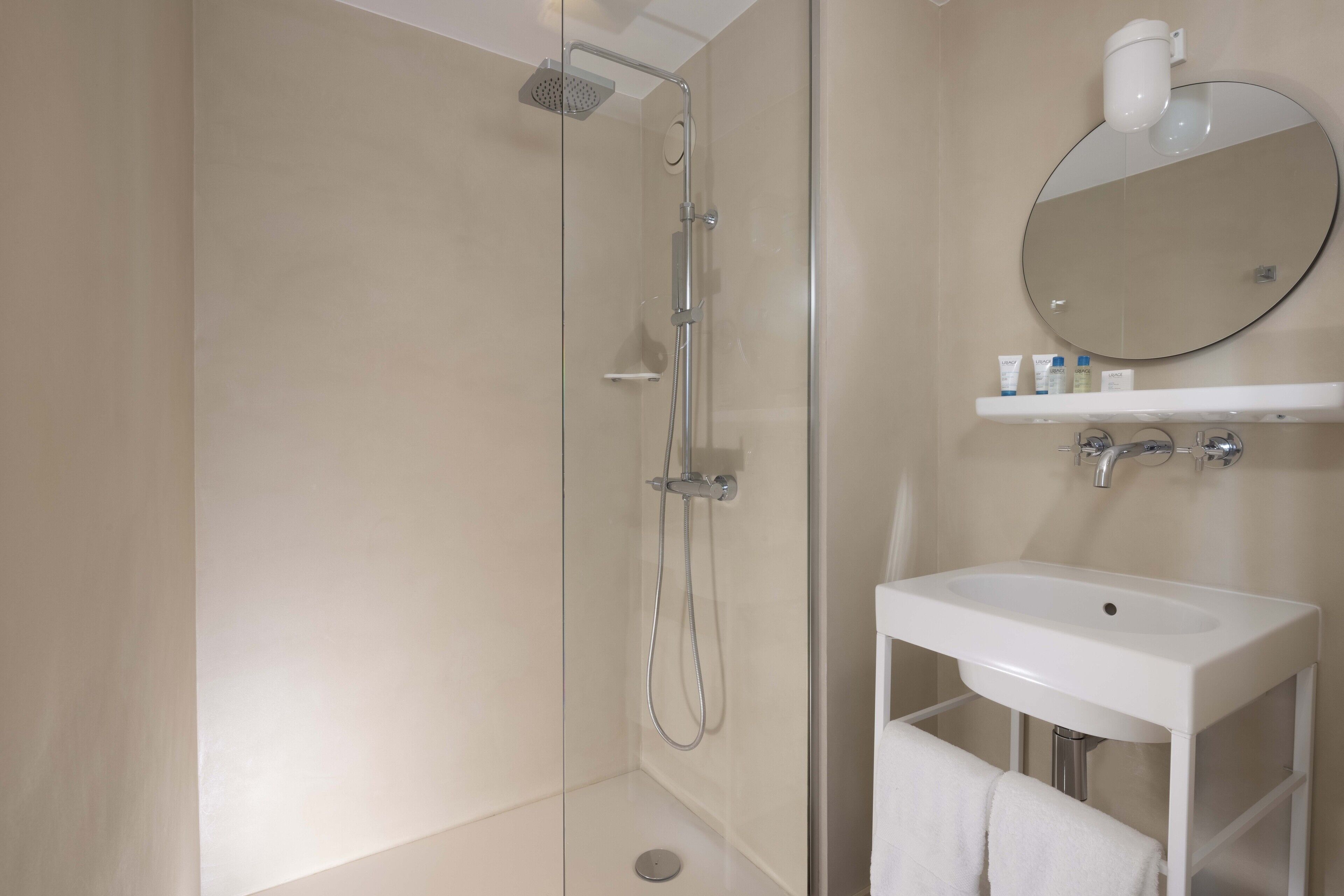 shower, free toiletries, hair dryer, bathrobes