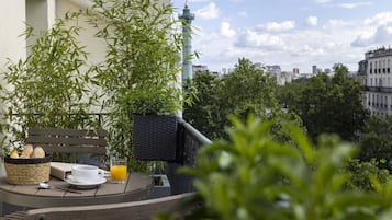 Klassieke tweepersoonskamer, terras | Terras