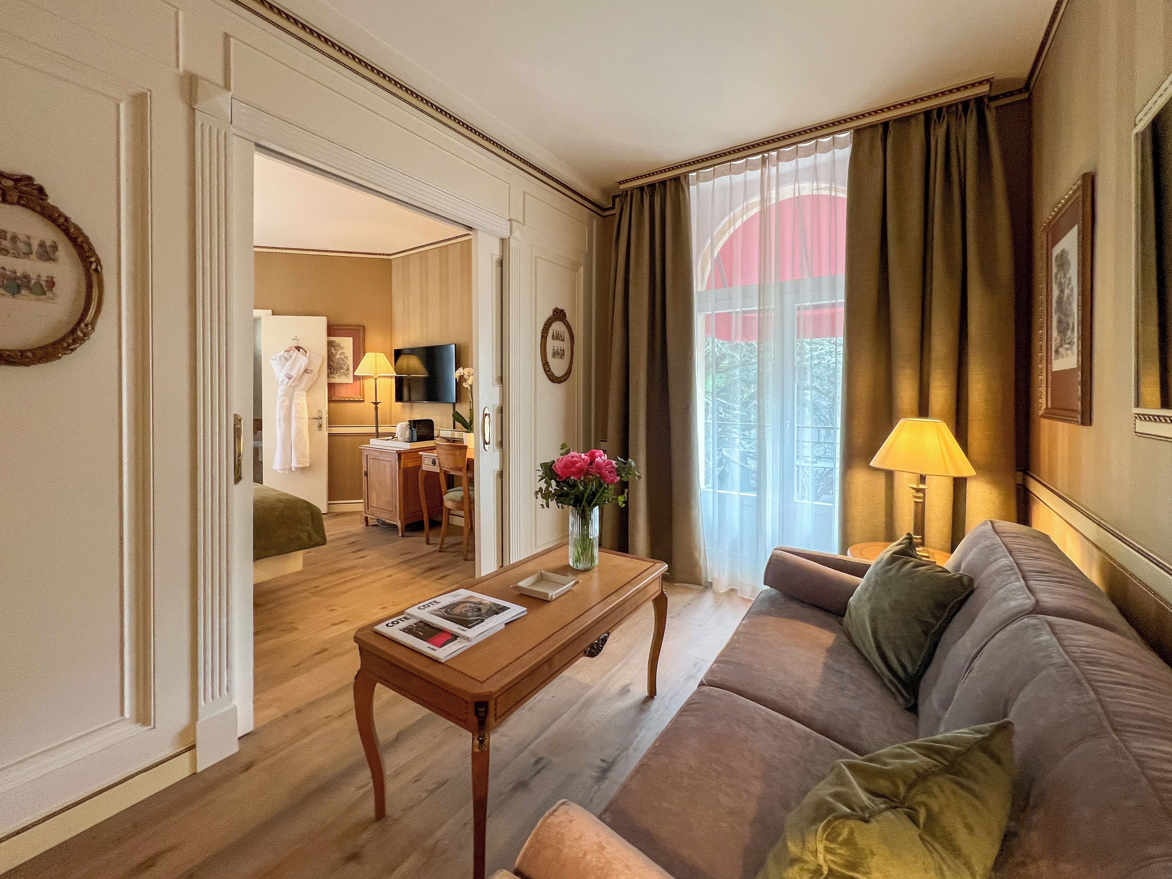 Suite Junior, balcon | Coin séjour
