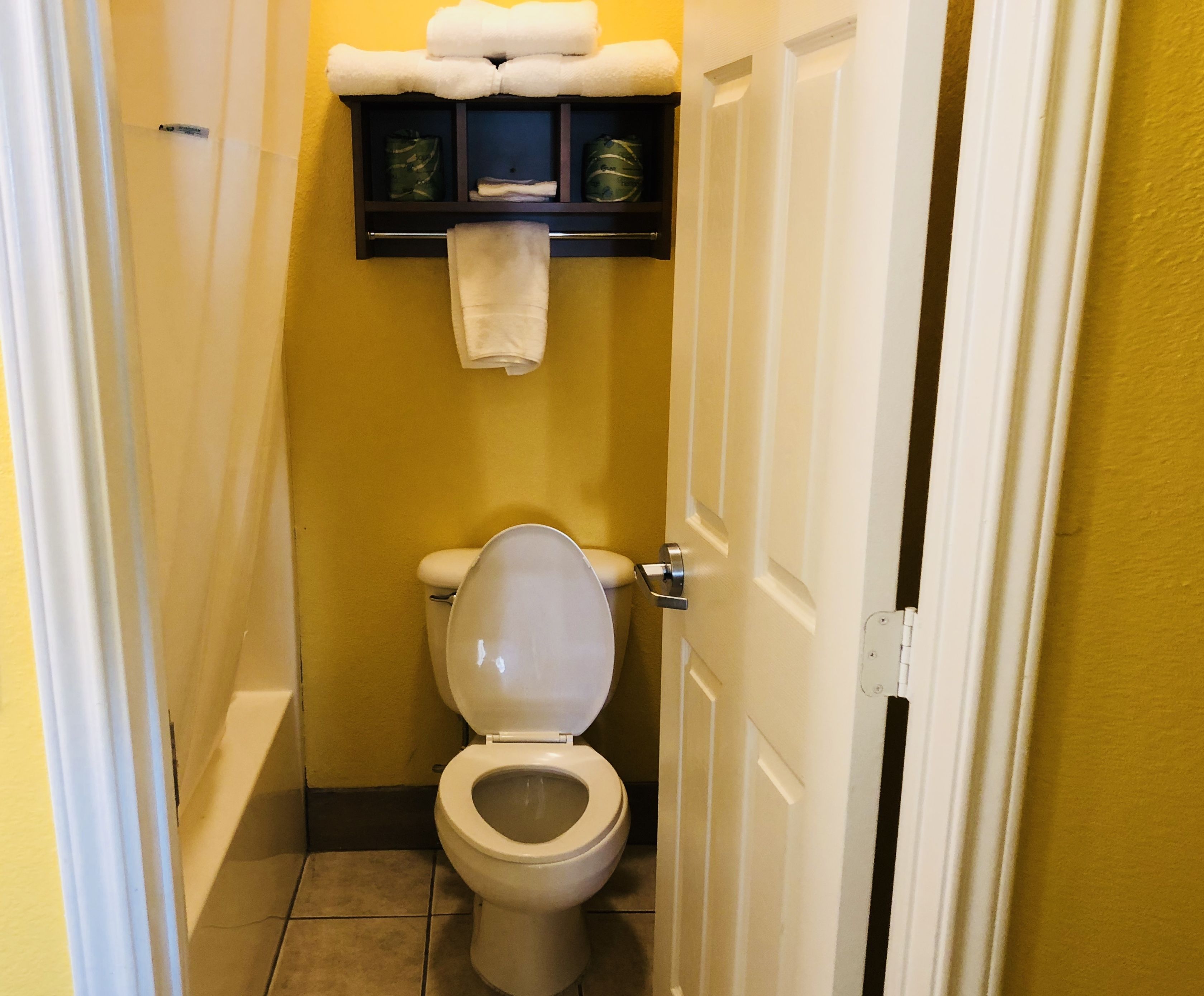 standard room, 2 queen beds | bathroom | combined shower/bathtub, free toiletries, hair dryer, towels