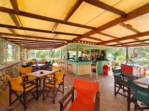 Outdoor dining - Hotel Alex (Karpathos)