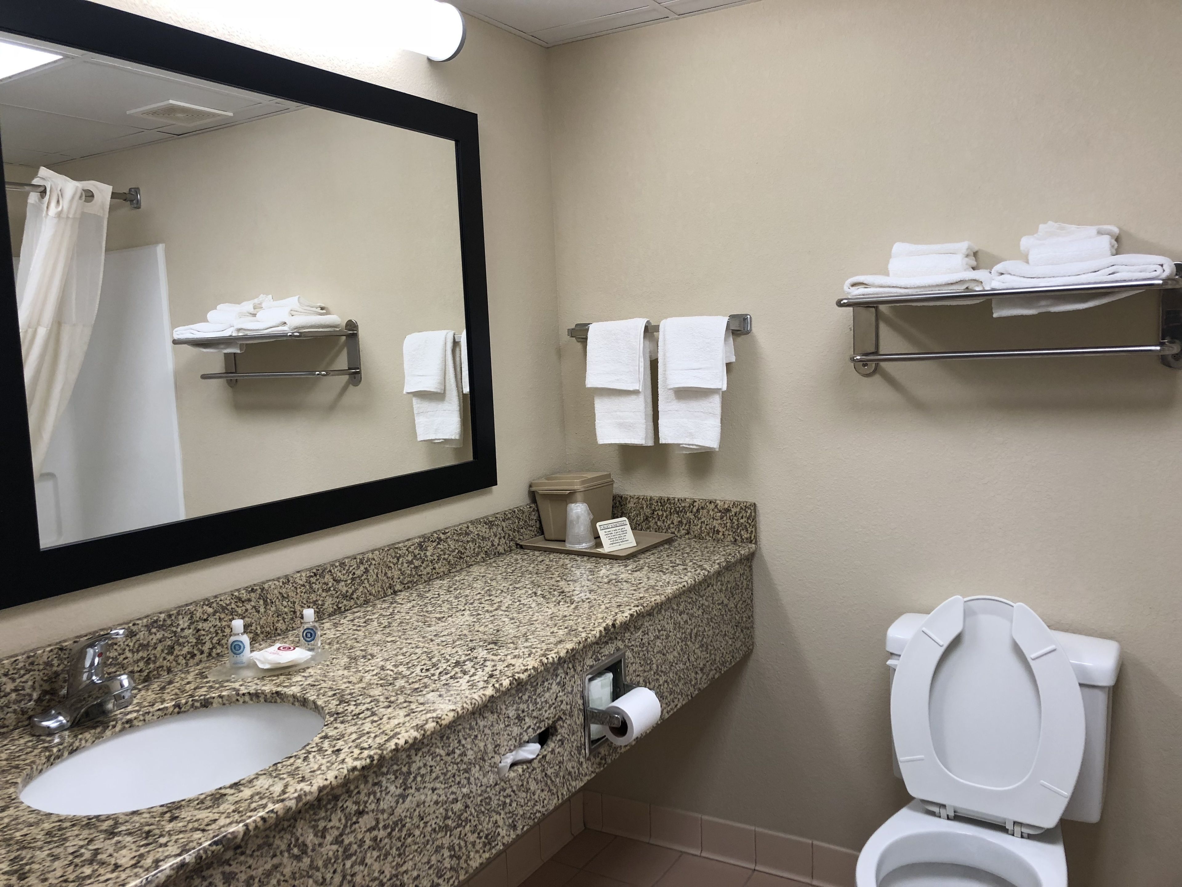 executive suite | bathroom | combined shower/bathtub, designer toiletries, hair dryer, towels