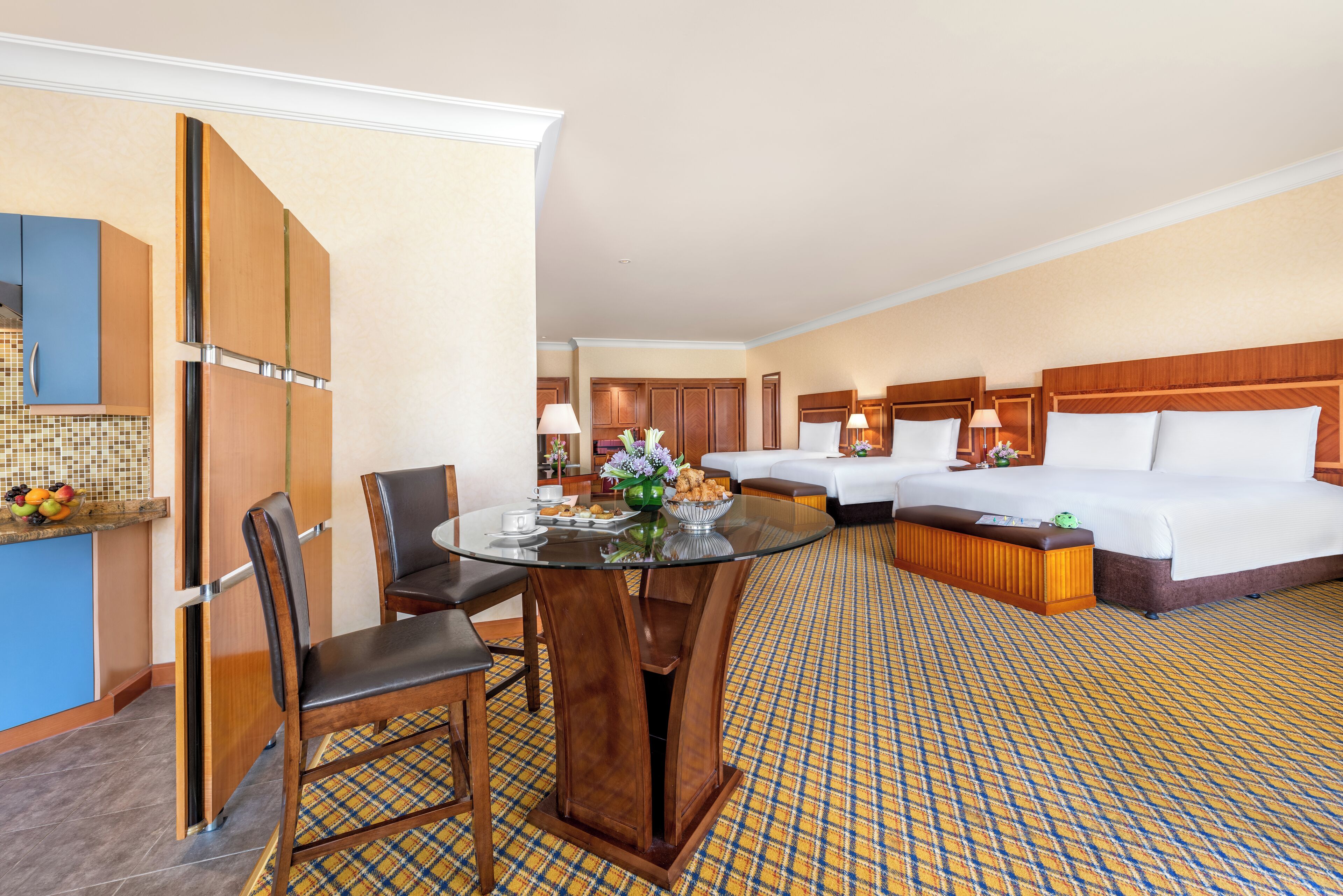 Family Room | Egyptian cotton sheets, premium bedding, down comforters, minibar