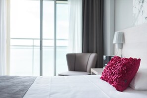 Phòng dành cho gia đình, quang cảnh biển (Duplex) | Bàn, phòng cách âm, bàn ủi/dụng cụ ủi quần áo 
