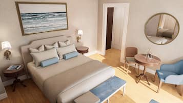 Ropa de cama de alta calidad y minibar