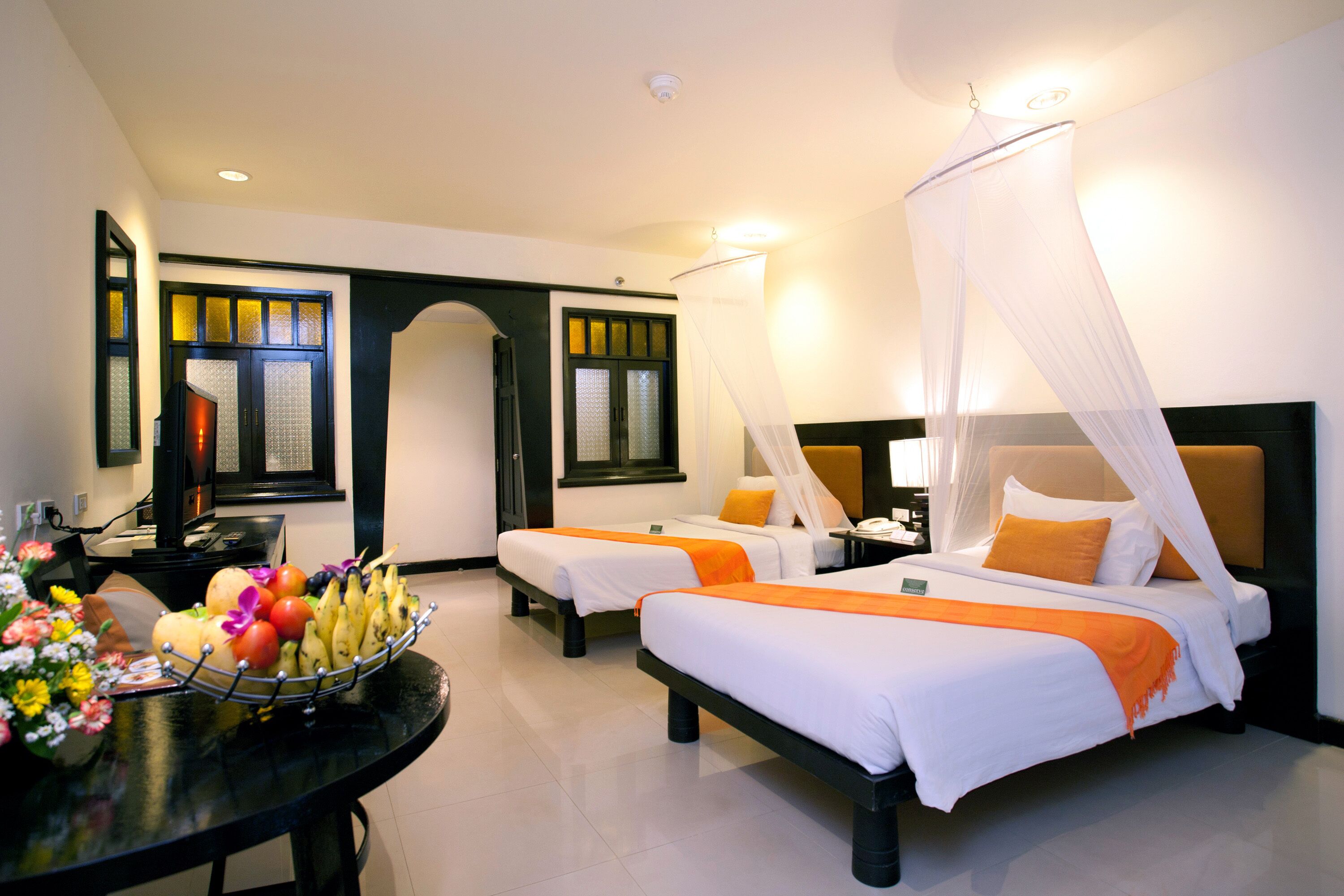 Minibar, in-room safe, blackout drapes, soundproofing