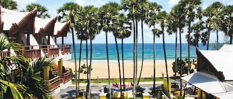 Vue sur la plage ou l’océan