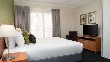 In-room safe, blackout curtains, soundproofing, iron/ironing board