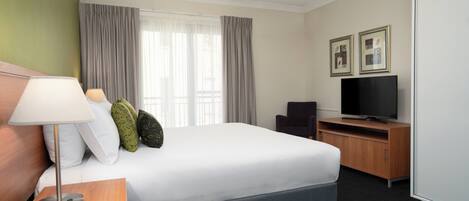 In-room safe, blackout curtains, soundproofing, iron/ironing board